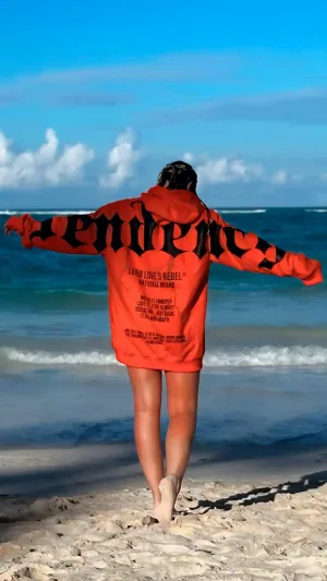 LVRB Hoodie Mafia Tendency Orange Black